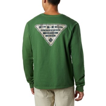 Columbia Sweater Heren, PHG Hunter Graphic Long Sleeve Groen, 61VALEURH